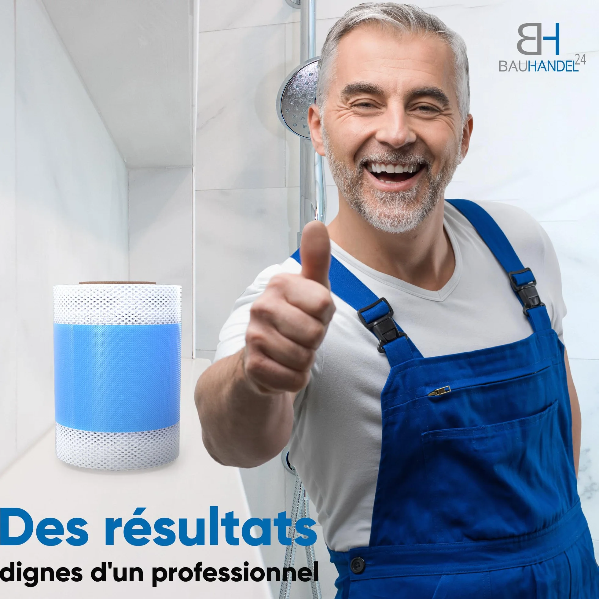 Bande d’étanchéité D11, 10–50 mct, bleue, bande d’étanchéité bain, bande d’étanchéité douche bande d’étanchéité carrelage