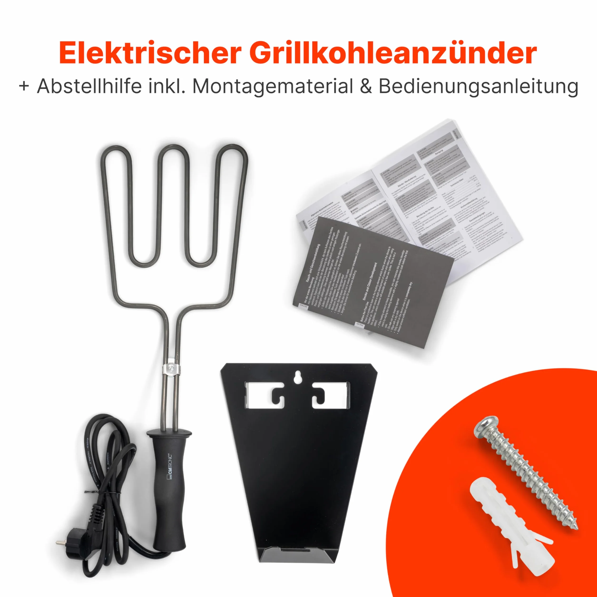 Clatronic EGA 3404 Allume Gaz pour Barbecue 800 W