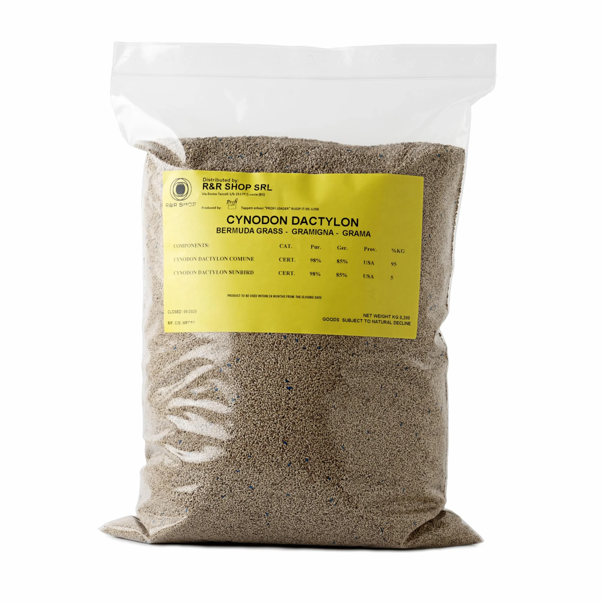 Graines pour Gazon Résistant Cynodon Dactylon Origine USA Résistant à la Chaleur Sécheresse Piétinable 200gr 20mq