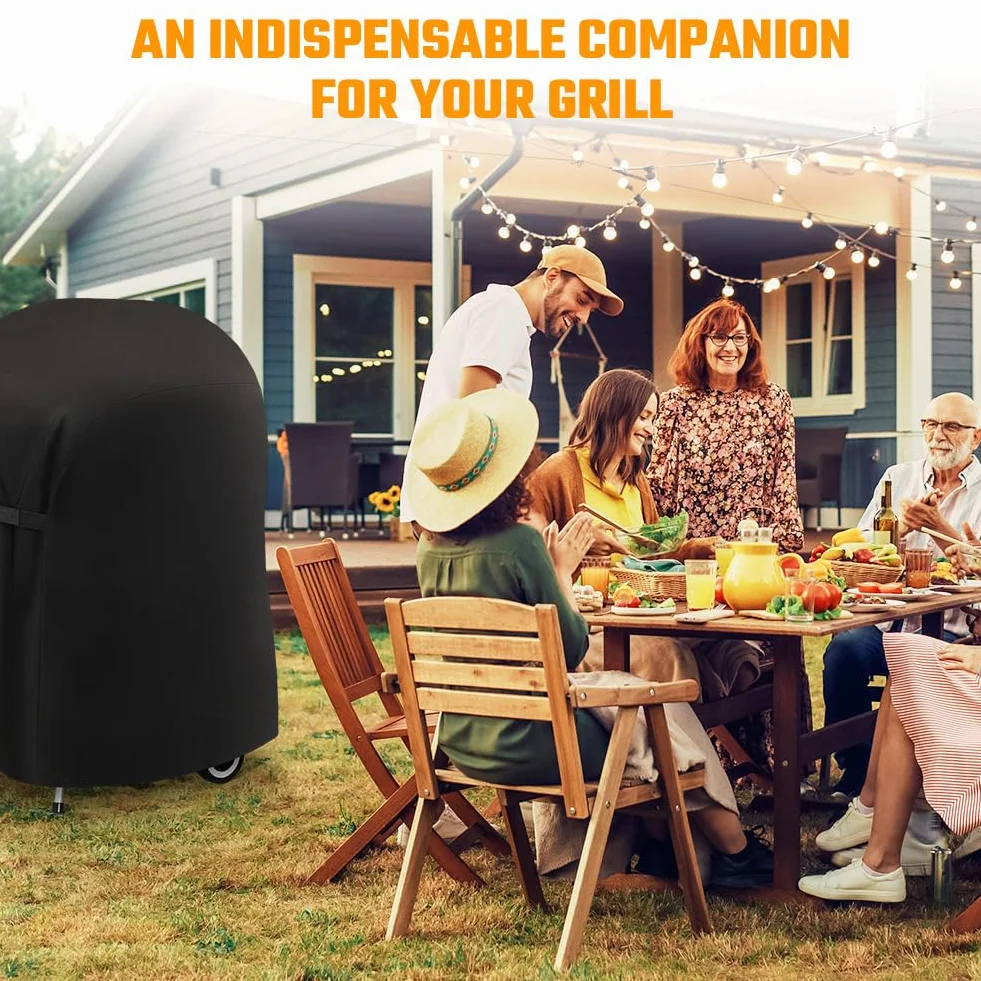 Flintronic Housse Barbecue Oxford 210D 76x66x110cm Anti-Vent Anti-Eau Anti-UV