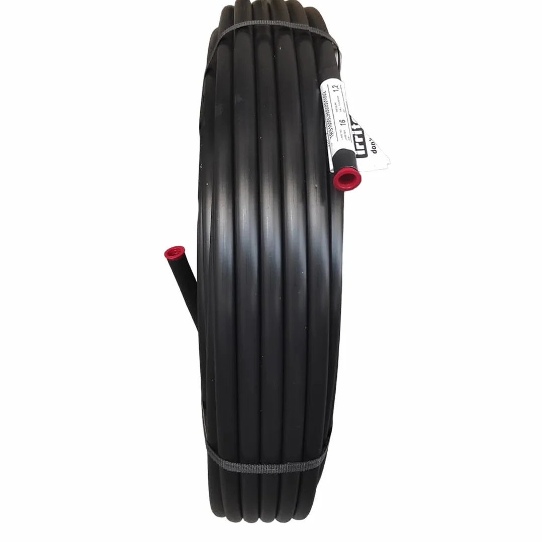 Tuyau d'Arrosage Rigide Polyéthylène Goutte à Goutte Ø 16 mm 100 Mètres Noir