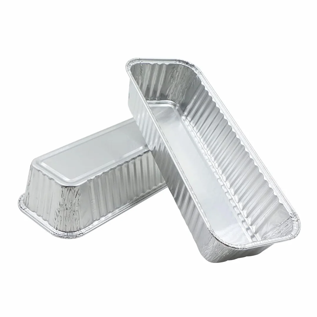 Barquettes Aluminium Barbecue Lot de 25 21,5 x 7,8 x 4,3 cm Ramequins Aluminium pour Cuisine