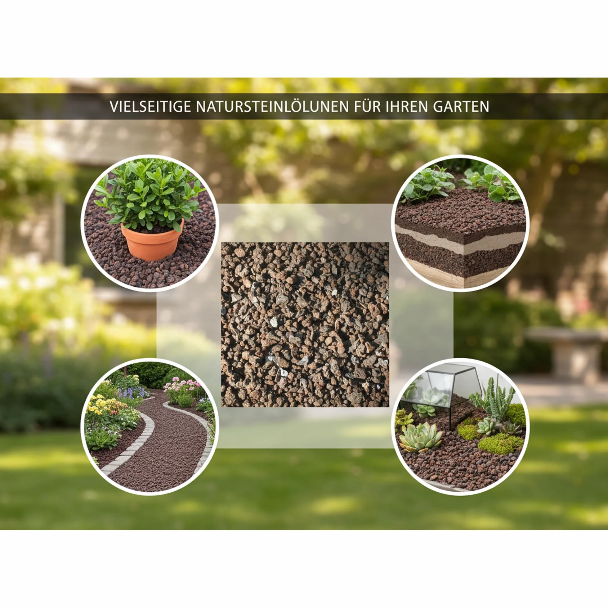 Pierres de Lave 2-8 mm Granulés 25 kg Substrat Plantes