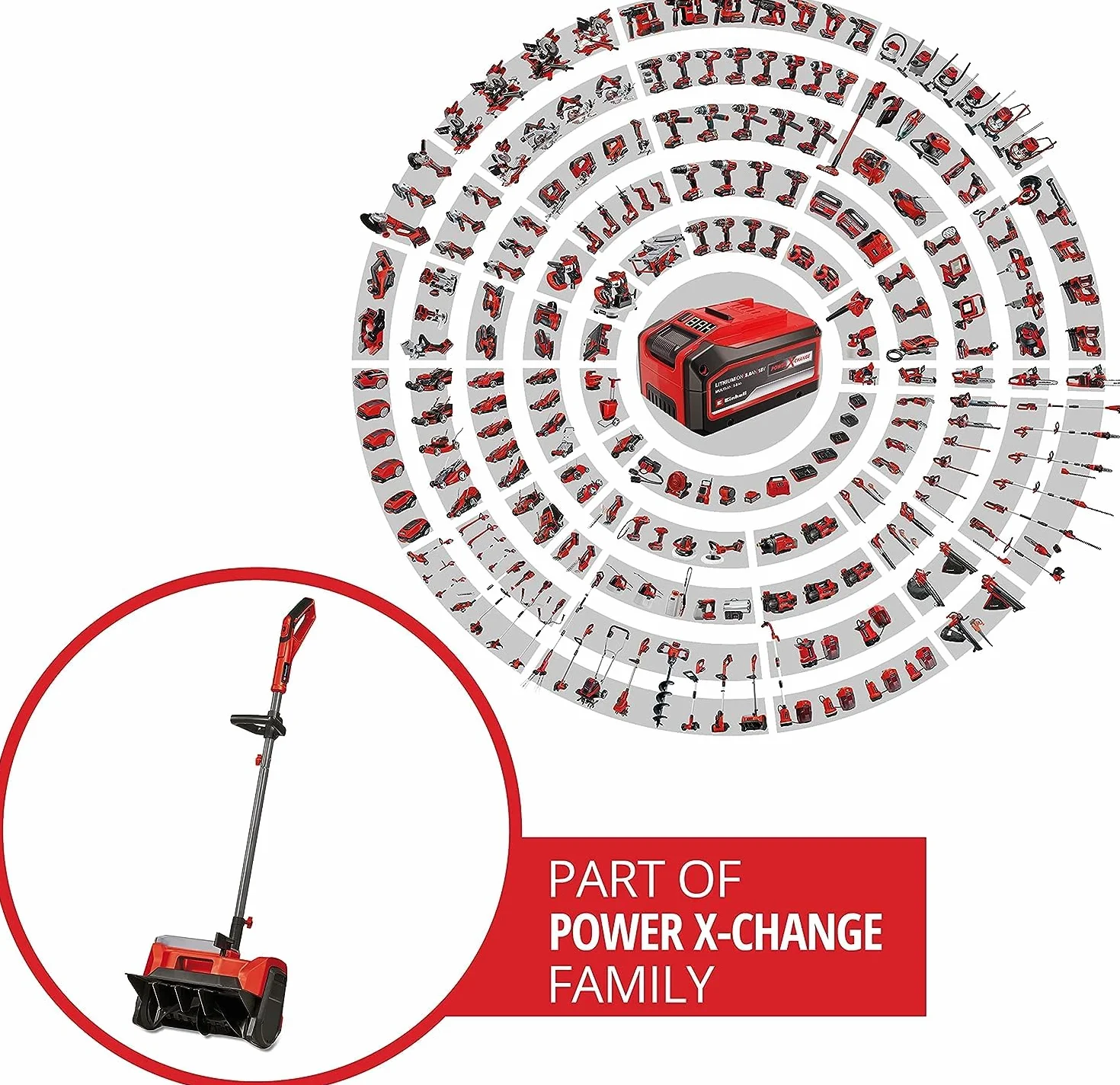 Einhell Fraise à Neige sans Fil GE-St 36/40 Li E-Solo Power X-Change 36 V 40 cm