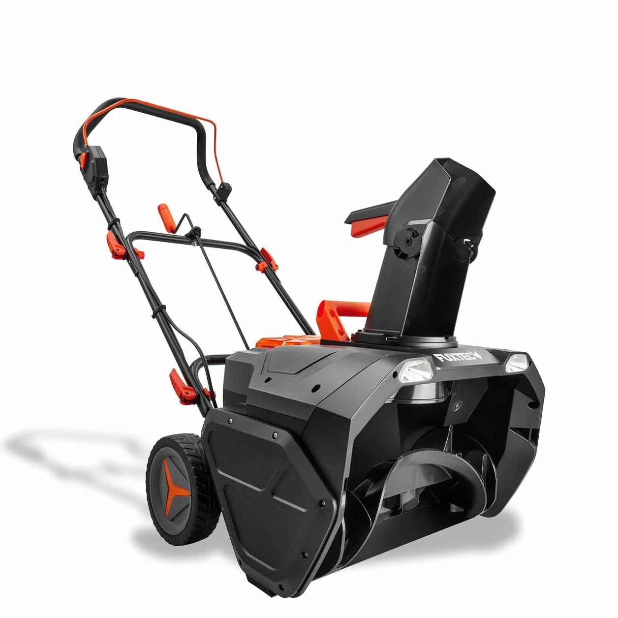 FUXTEC Fraise à neige sans fil 40V FX-E2SFSET, chasse-neige batterie Li-Ion 51 cm, portée 6 m, LED
