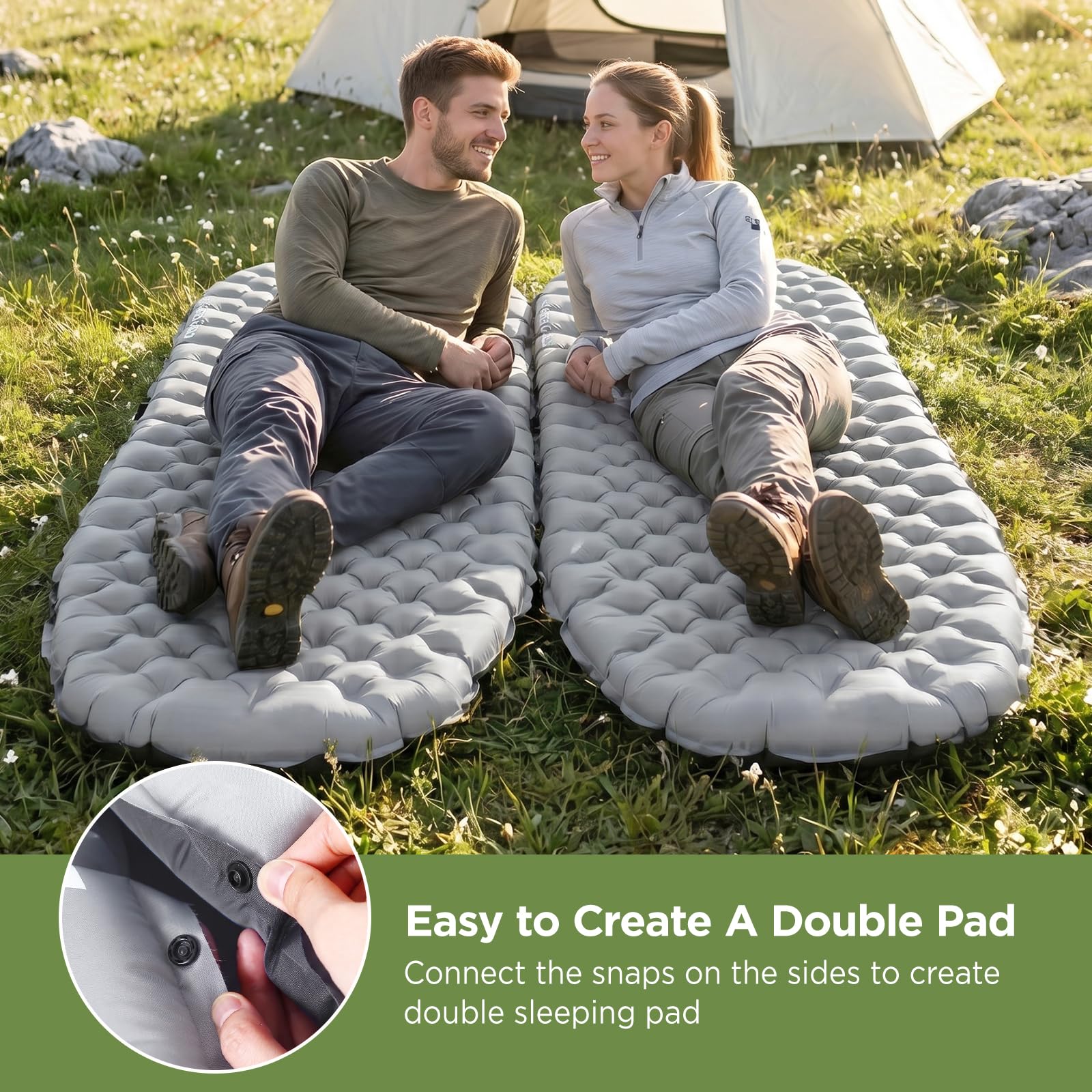 Ultralight 4-Inch Insulated All-Season Sleeping Pad