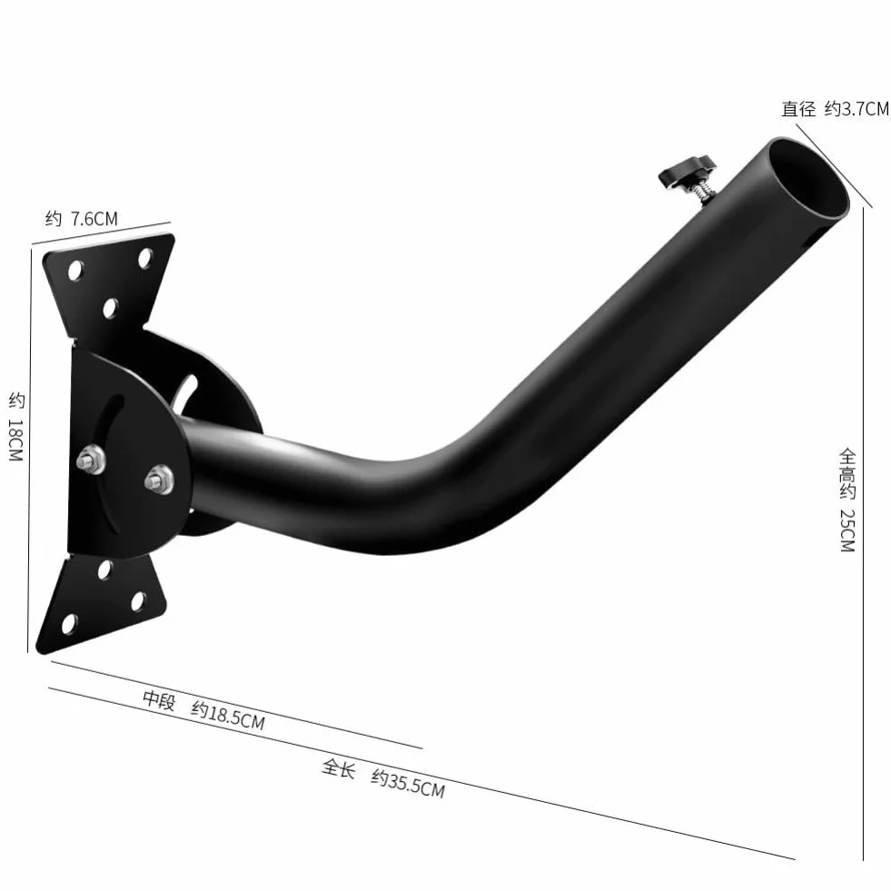 Support métallique pour Starlink Gen 2 et Mini, 360° réglable, alliage d'aluminium 35,5x18 cm