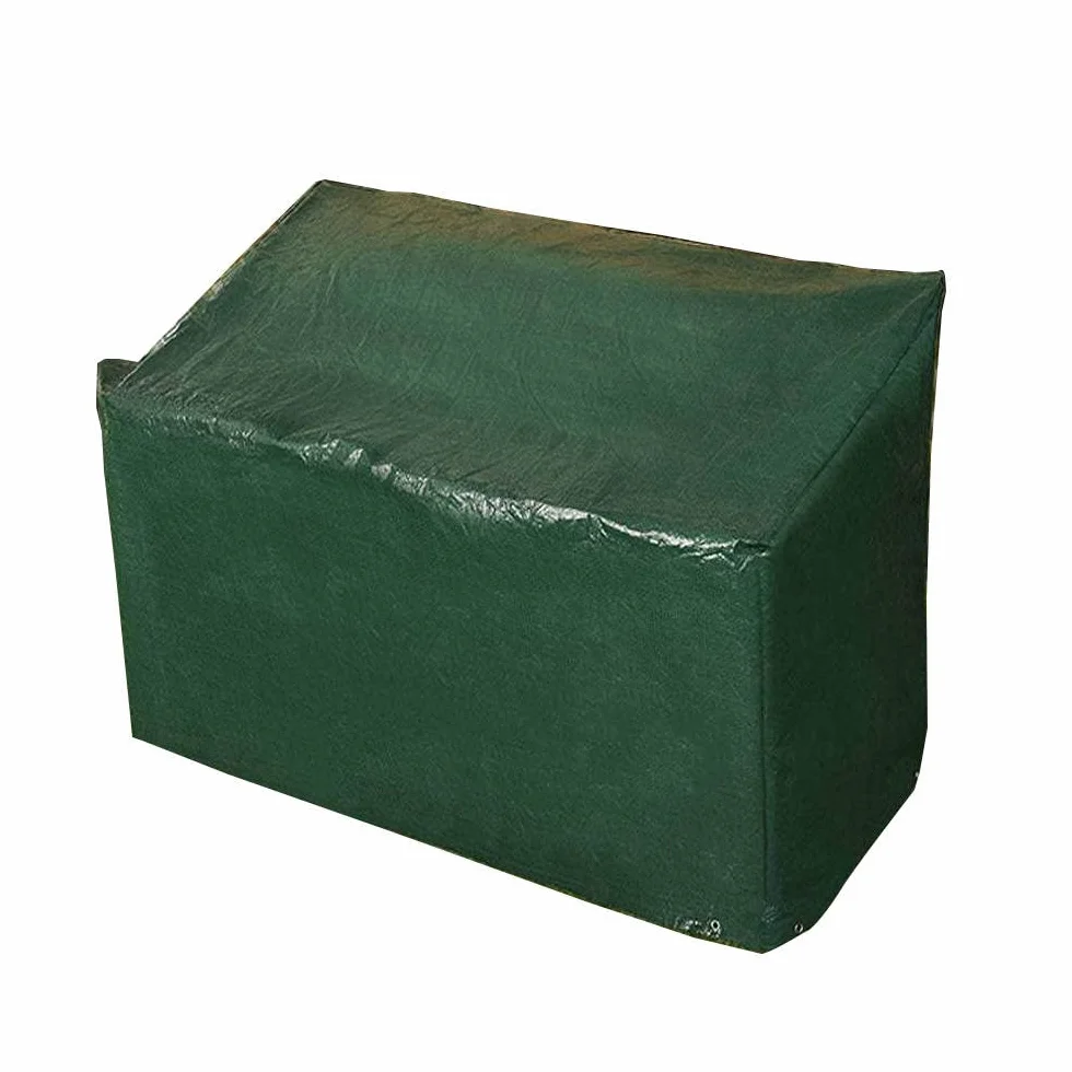 Ram® Housse de banc de jardin 3 places imperméable avec œillets d'angle et cordes de fixation 160 cm