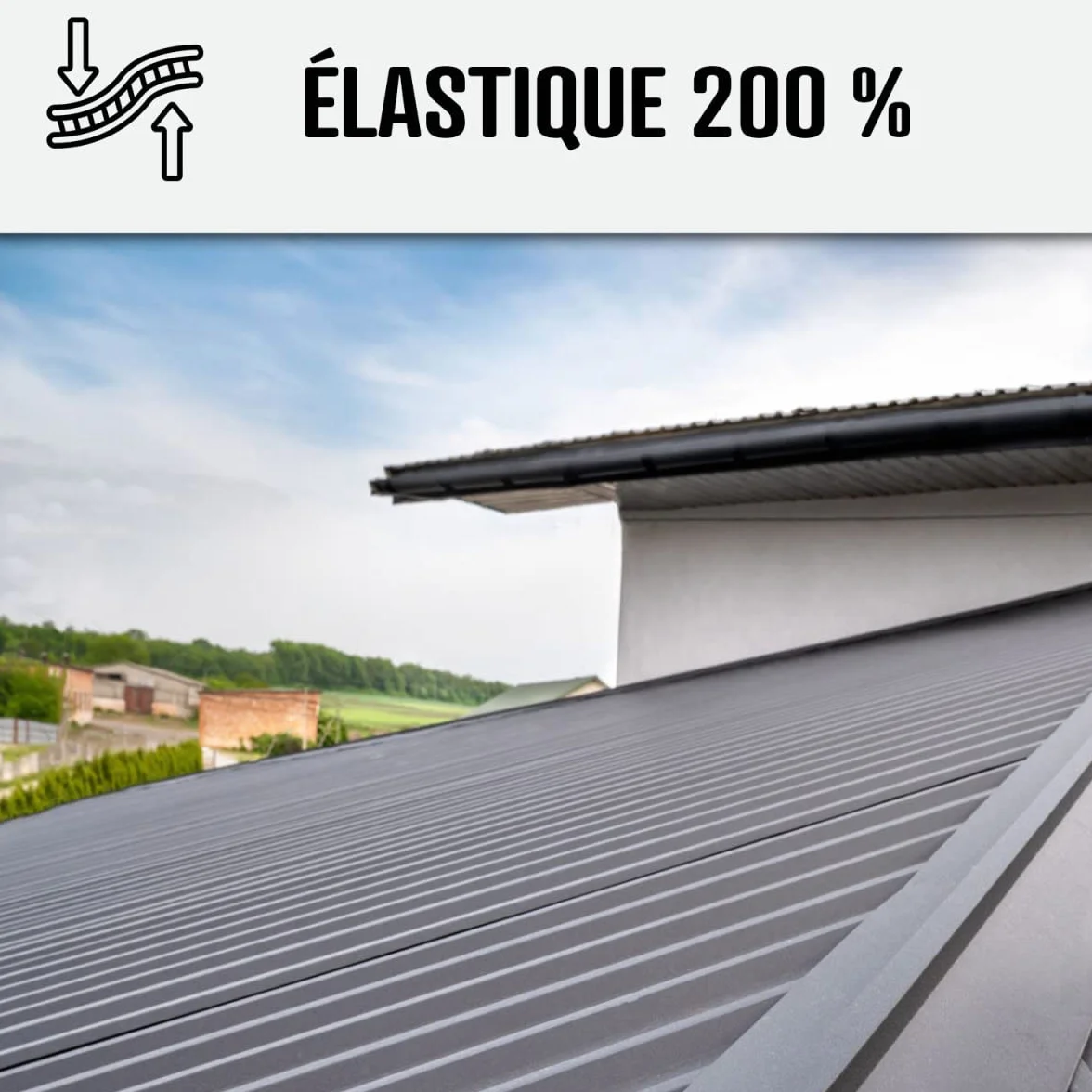 Produit d'étanchéité, toiture métallique, bac acier, peinture tôle, bardage, rouille, résistant à la corrosion et aux intempéries : Arcafilm antico - 20 kg Gris Orage - ARCANE INDUSTRIES