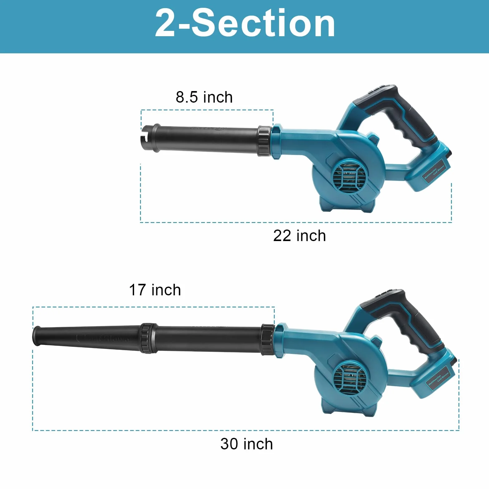 Souffleur sans Fil Compatible 18V Nettoyage Déneigement Souffleurs de Feuilles