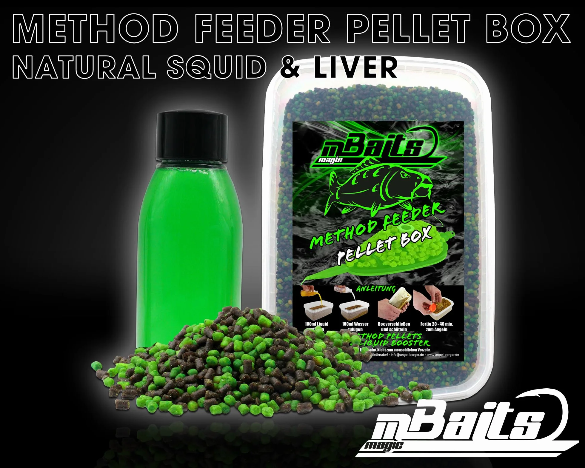 Angel-Berger Magic Baits Méthode Feeder Pellet Box Set