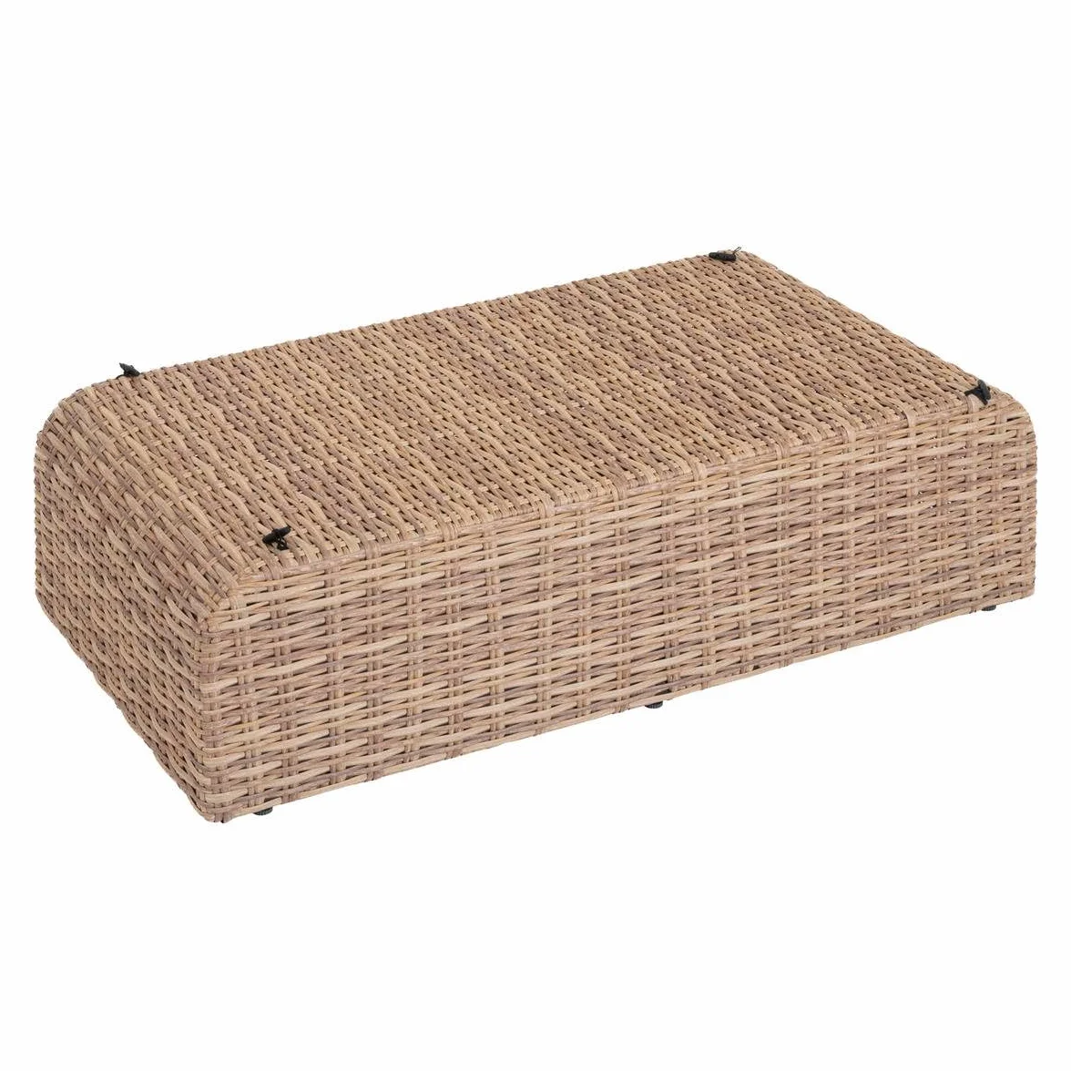 Pouf de Jardin Hespéride Mooréa Savana Anti-Rouille Résine Tressée Polyester