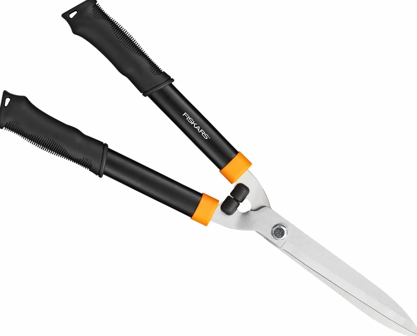 Fiskars Cisaille à haies HS21, 59 cm, Lames en acier trempé, Noir/Orange
