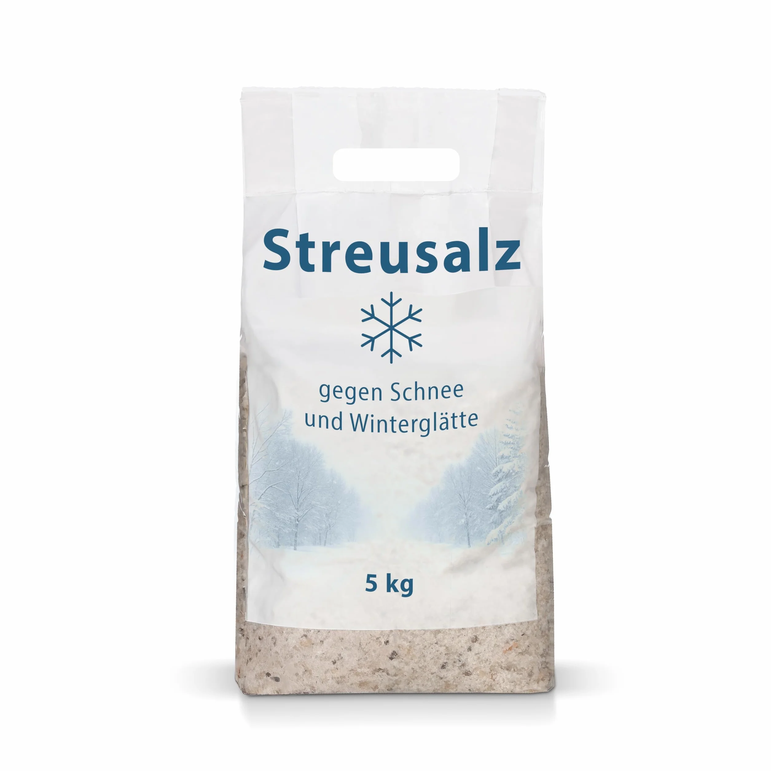 Sels de déneigement à gros grains 5 kg + 2 paires de gants jetables en nitrile