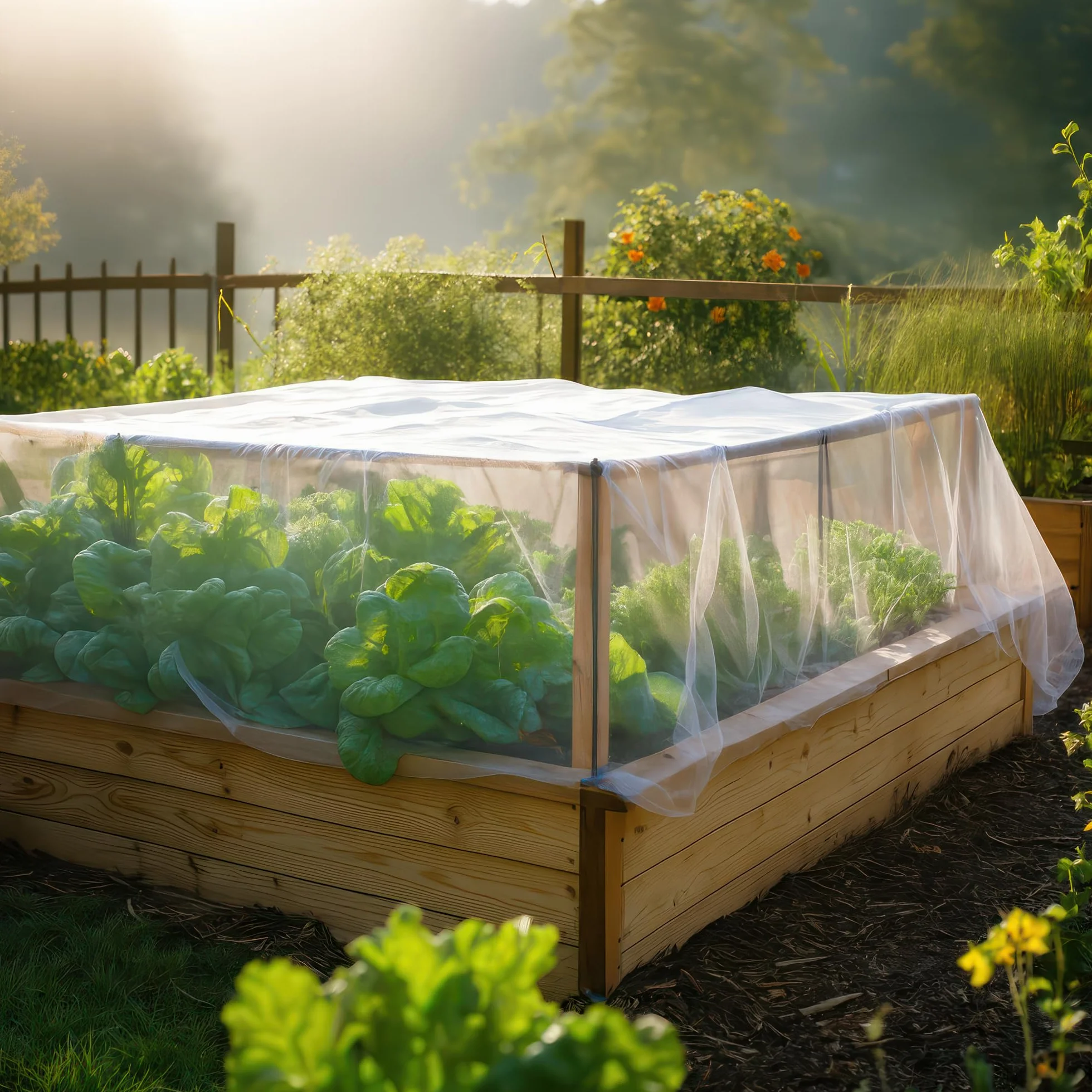Filet Moustiquaire Blanc 3x3 Mètres Protection Anti-Insectes Maillage Fin Jardin