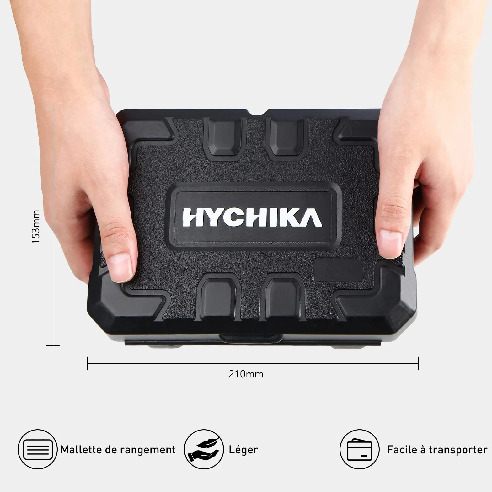 HYCHIKA Scie Cloche Bois, 19pcs Coffret Scie Cloche Circulaires, Diamètre 19-127 mm, Perceuse idéale pour les Planches en Bois Minces, les Plaques en PVC et en Plastique