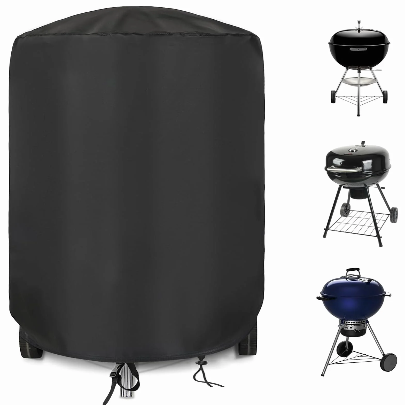 Housse de Protection pour Barbecue Weber 57 cm, 600D Oxford imperméable, Ø71x68 cm