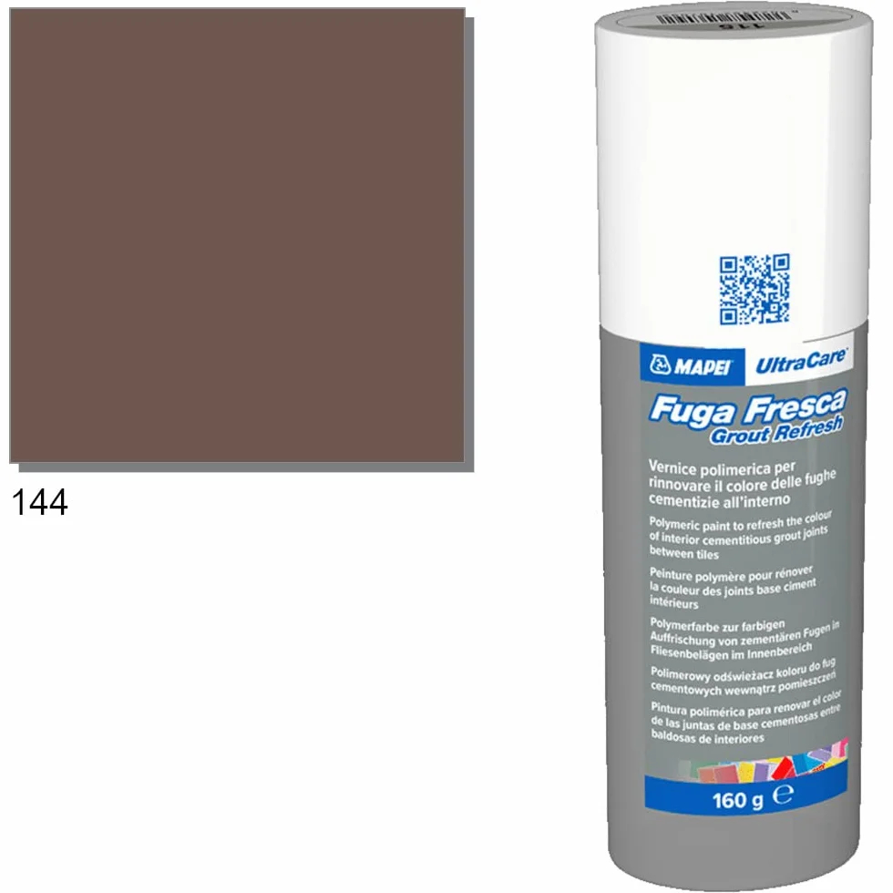 Mapei Ultracare FUGA FRESCA 144 CYOCCOLATO peinture polymère pour renouveler la couleur des fuites cimenties Flacon 160 g. Chocolat