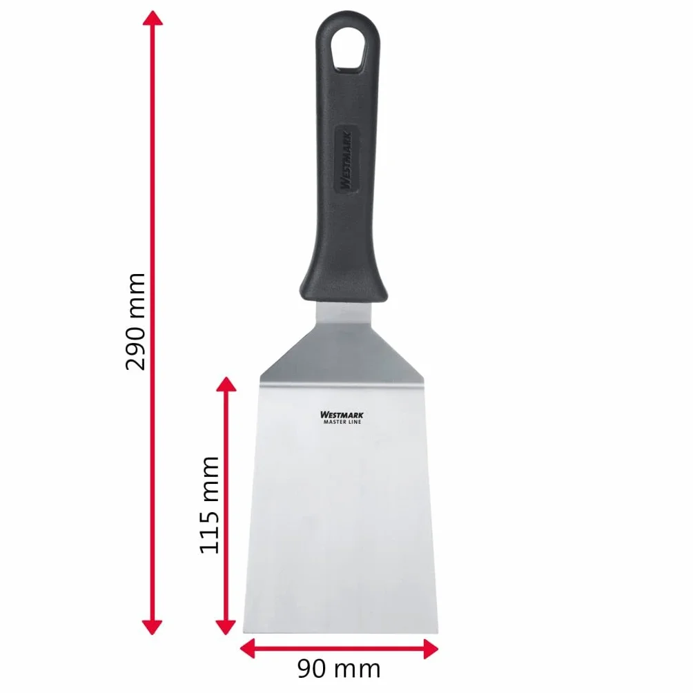 Westmark Master Line Profi-Wender Grill-Spachtel 29 cm Edelstahl Schwarz Silber