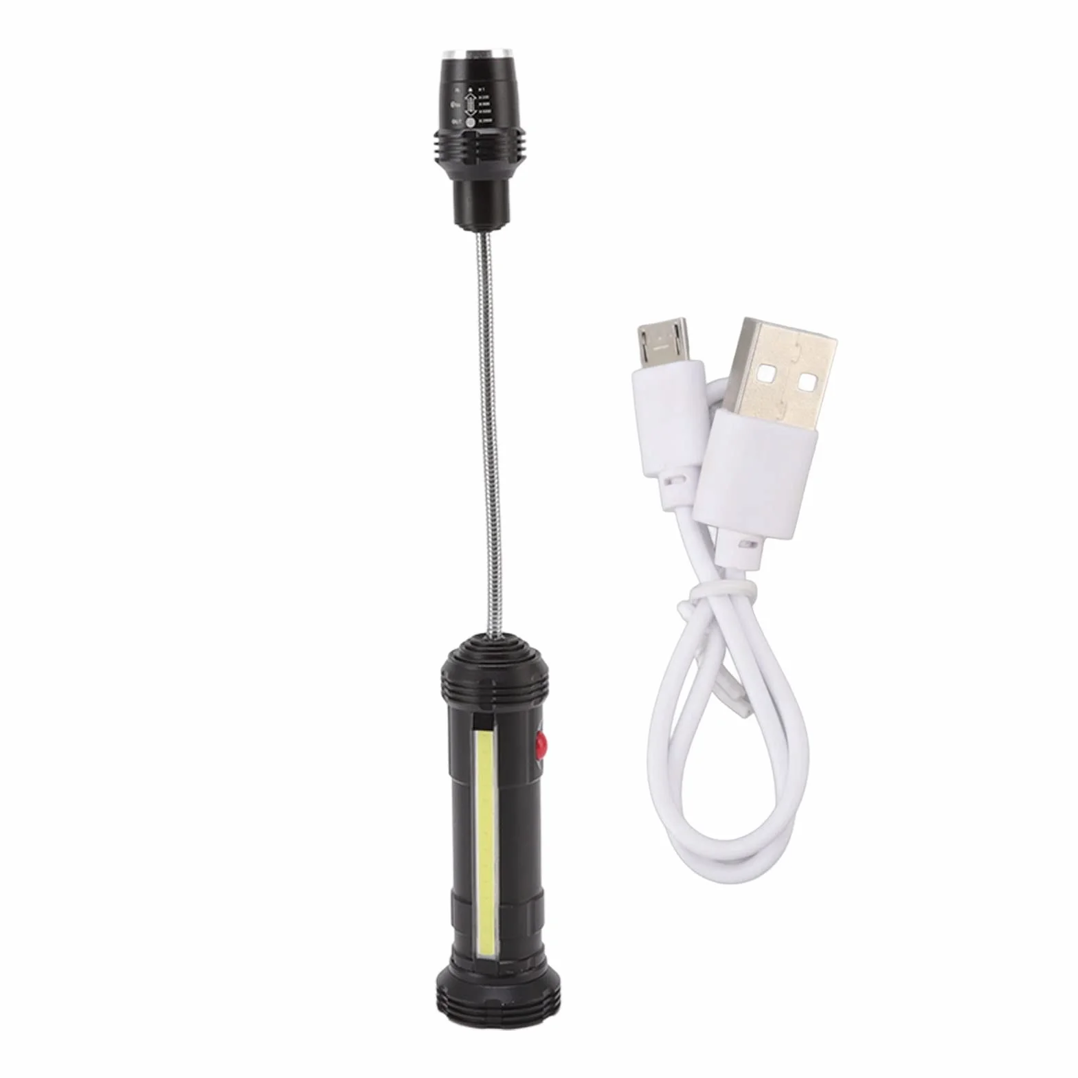 Lampe barbecue LED rechargeable COB magnétique étanche col de cygne