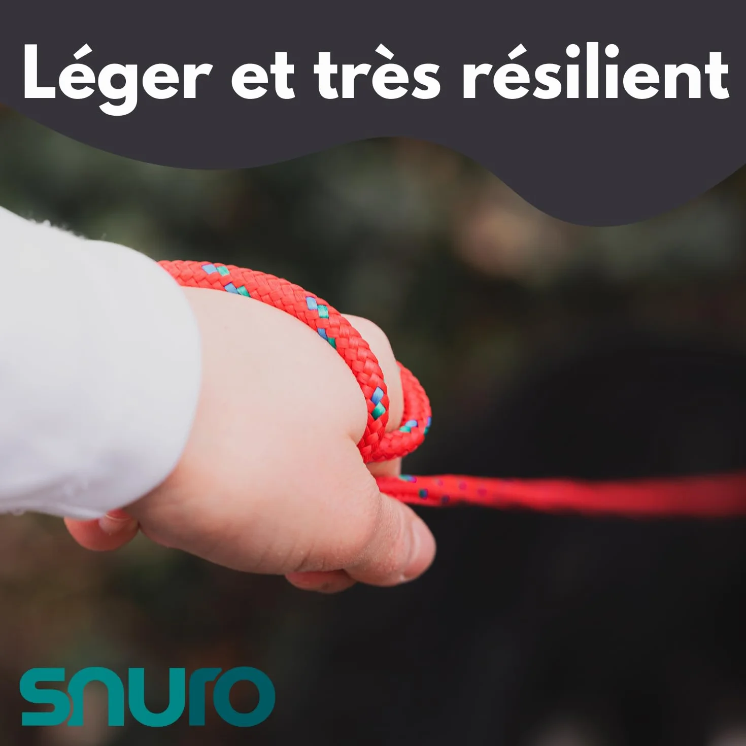 Corde en polypropylène (10mm, 50m, Jaune avec Rouge et Vert) - Corde tressée légère et Polyvalente pour l'extérieur, la Survie et Le Jardin - Pas pour l'escalade! - Charge de Rupture 1326kg