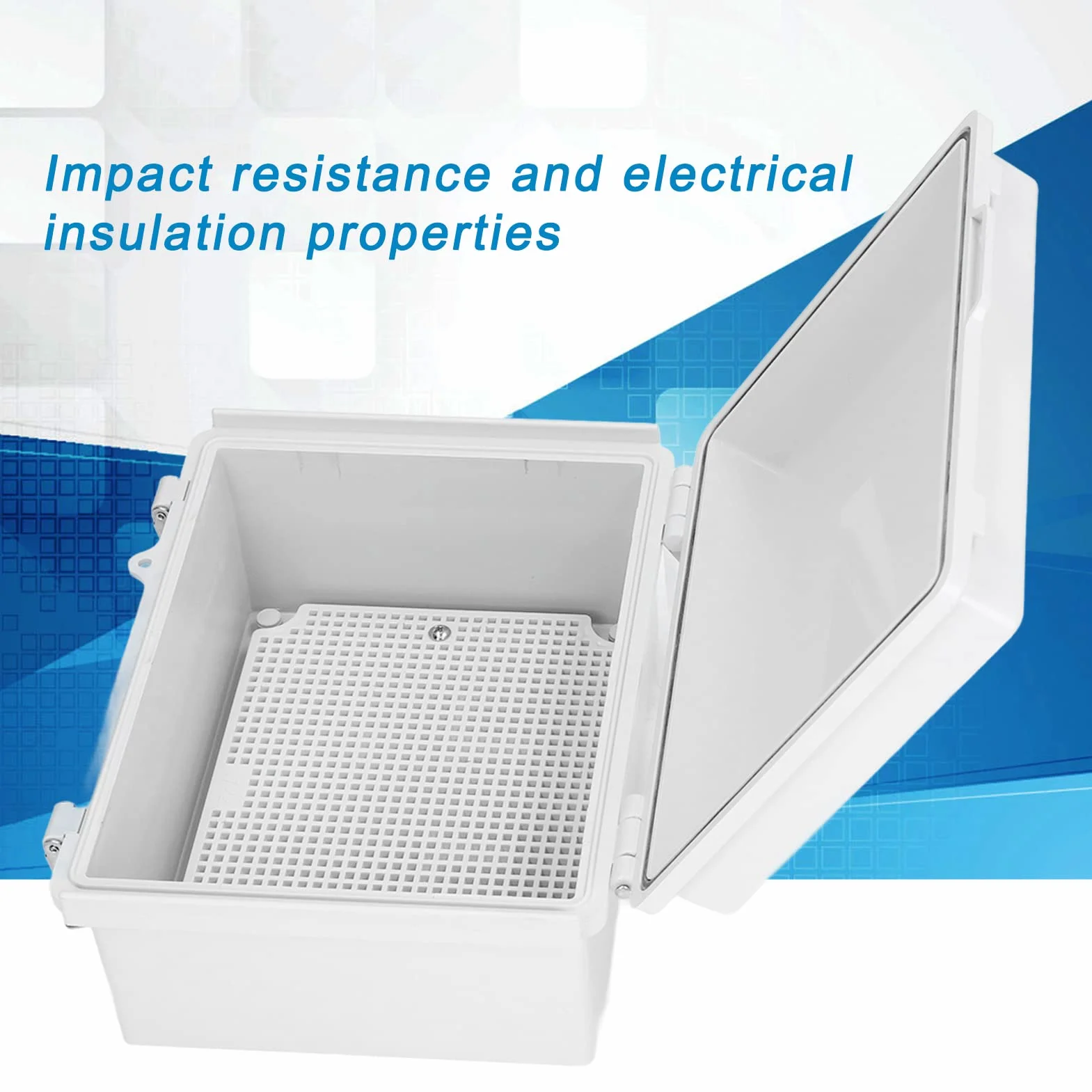 Boîte de jonction, Boîte derivation, boitier electrique etanche exterieur, Boîte de distribution étanche IP67 ABS, pour installations électriques intérieures et extérieures (220 x 170 x 110 mm)