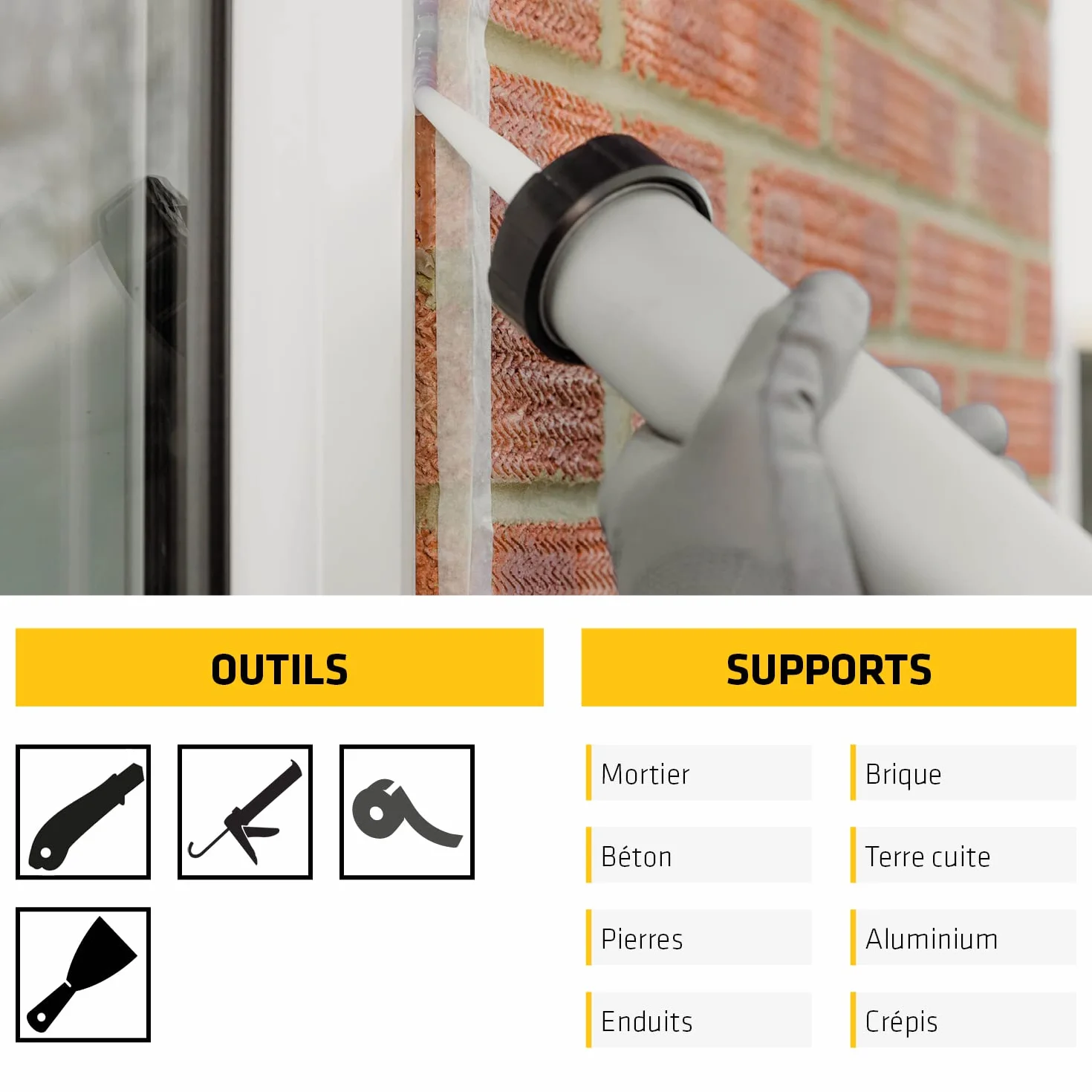SIKA - Mastic polyuréthane - SikaSeal-183 Façade & Sol ton pierre - Spécial joints de façades et sols extérieurs - Étanche à l’air et à l’eau - 300 ml