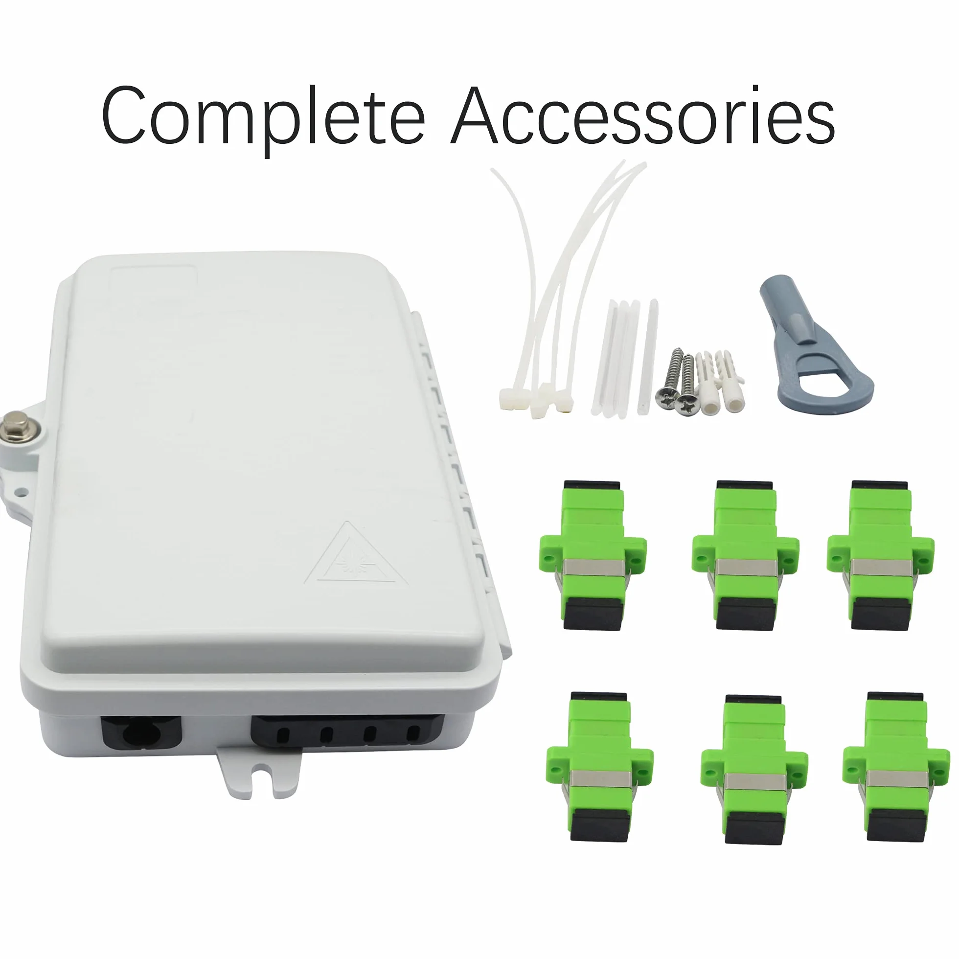 Boîte de distribution en fibre optique FTTH à 6 cœurs, boîte de distribution et répartiteur en fibre optique à 6 ports, pour adaptateurs SC, FC, E2000
