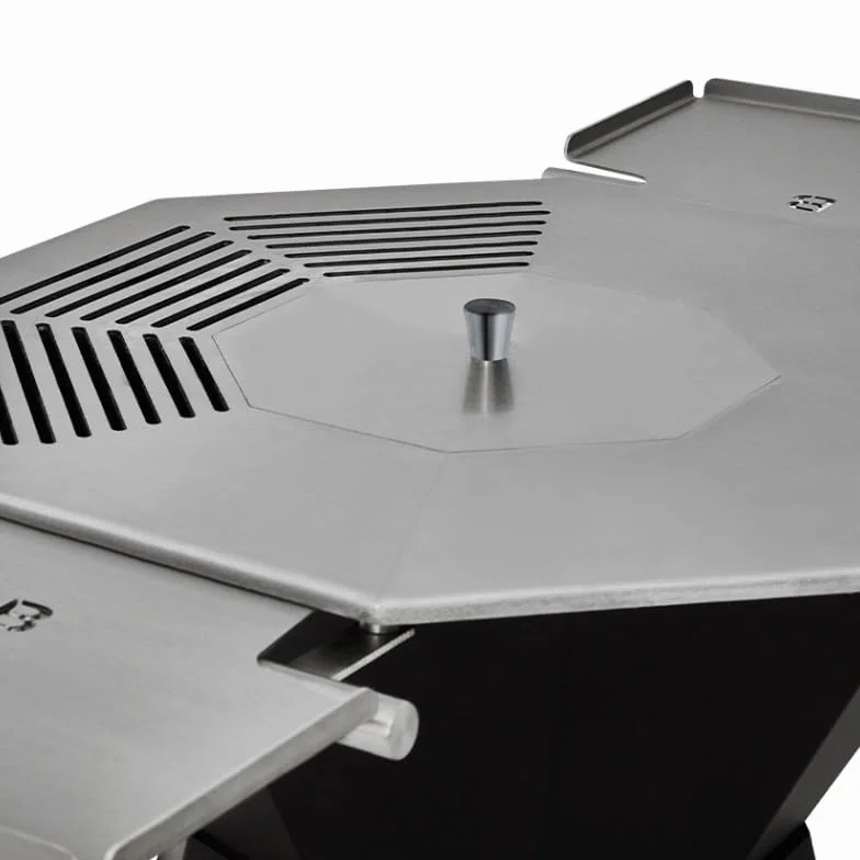 BRASERO Plancha Barbecue Brasero à bois Surface cuisson 3126 cm2 Grille centrale 796 cm2