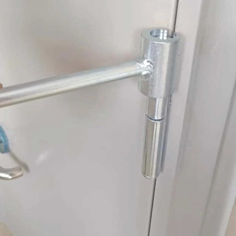 Outil de Réglage de Charnière de Porte 2 Pièces, Outil de Réparation de Charnière de Porte Commerciale, Métallique Argent