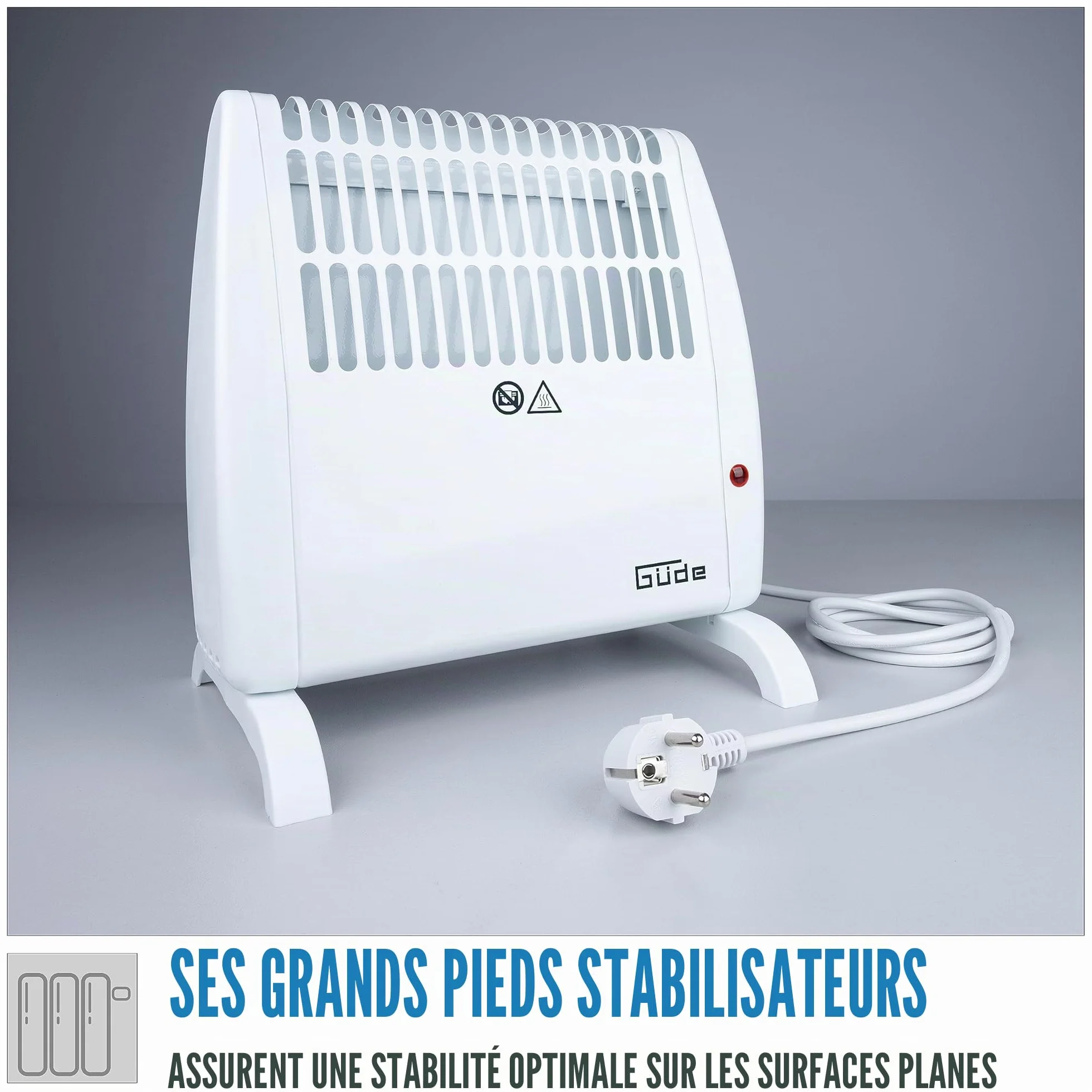 Güde Détecteur de gel GFW 520 450-520 W 10 m³ thermostat réglable anti-gel protection surchauffe