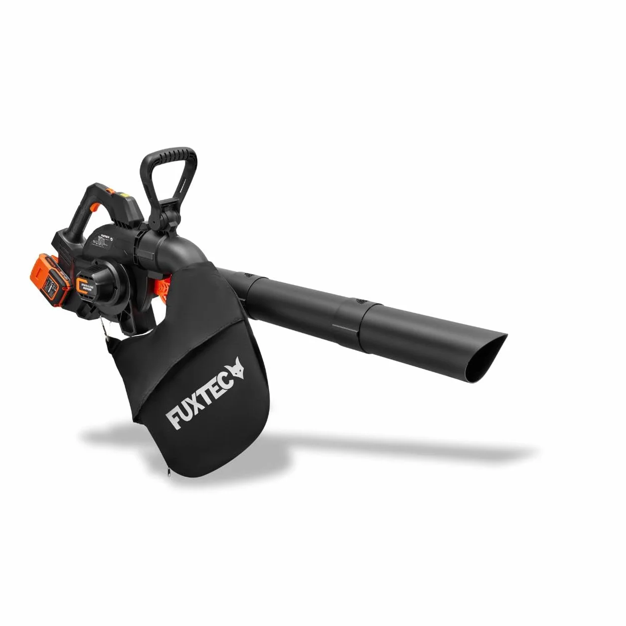 FUXTEC Souffleur aspirateur Batterie 40 V 2en1 FX-E2LBSSET avec 2 Batteries et Double Chargeur Sac de Collecte 685m³/h