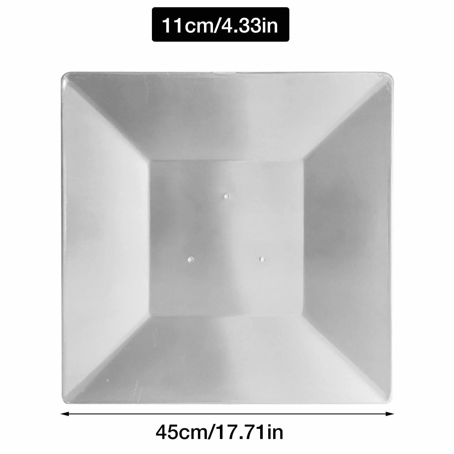 Bouclier réflecteur universel pour chauffage terrasse pyramidal, remplacement radiateur extérieur carré verre tube