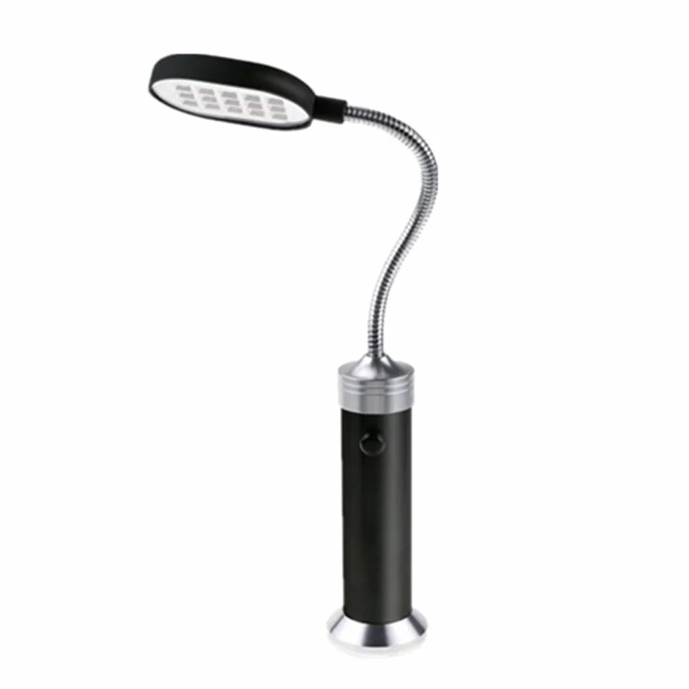 Lampe de Barbecue LED 15 LED Flexible Col de Cygne 360° avec Accessoires de Fumeur