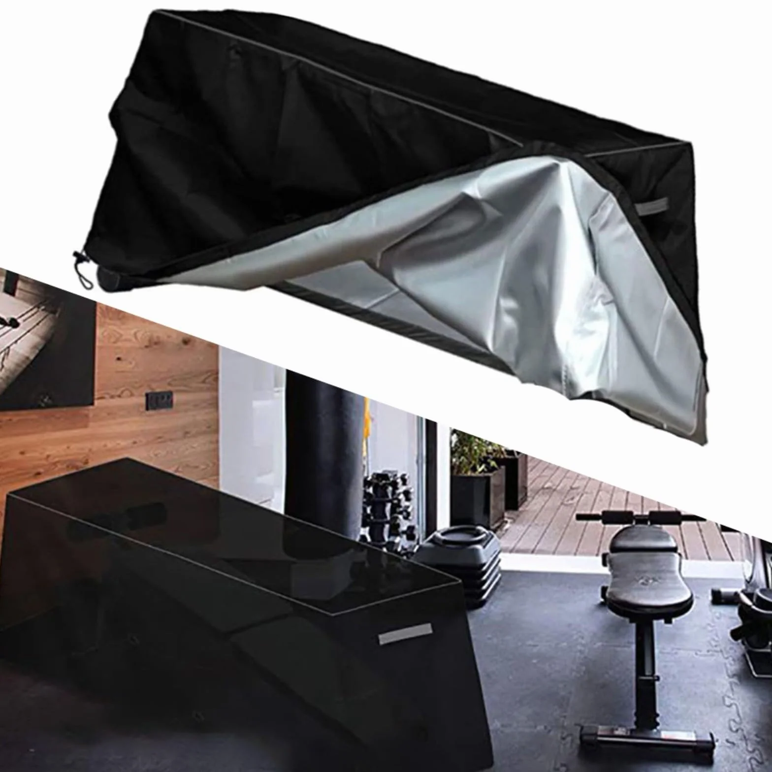 Housse de banc de musculation Oxford 420D imperméable 152 x 46 x 54 cm