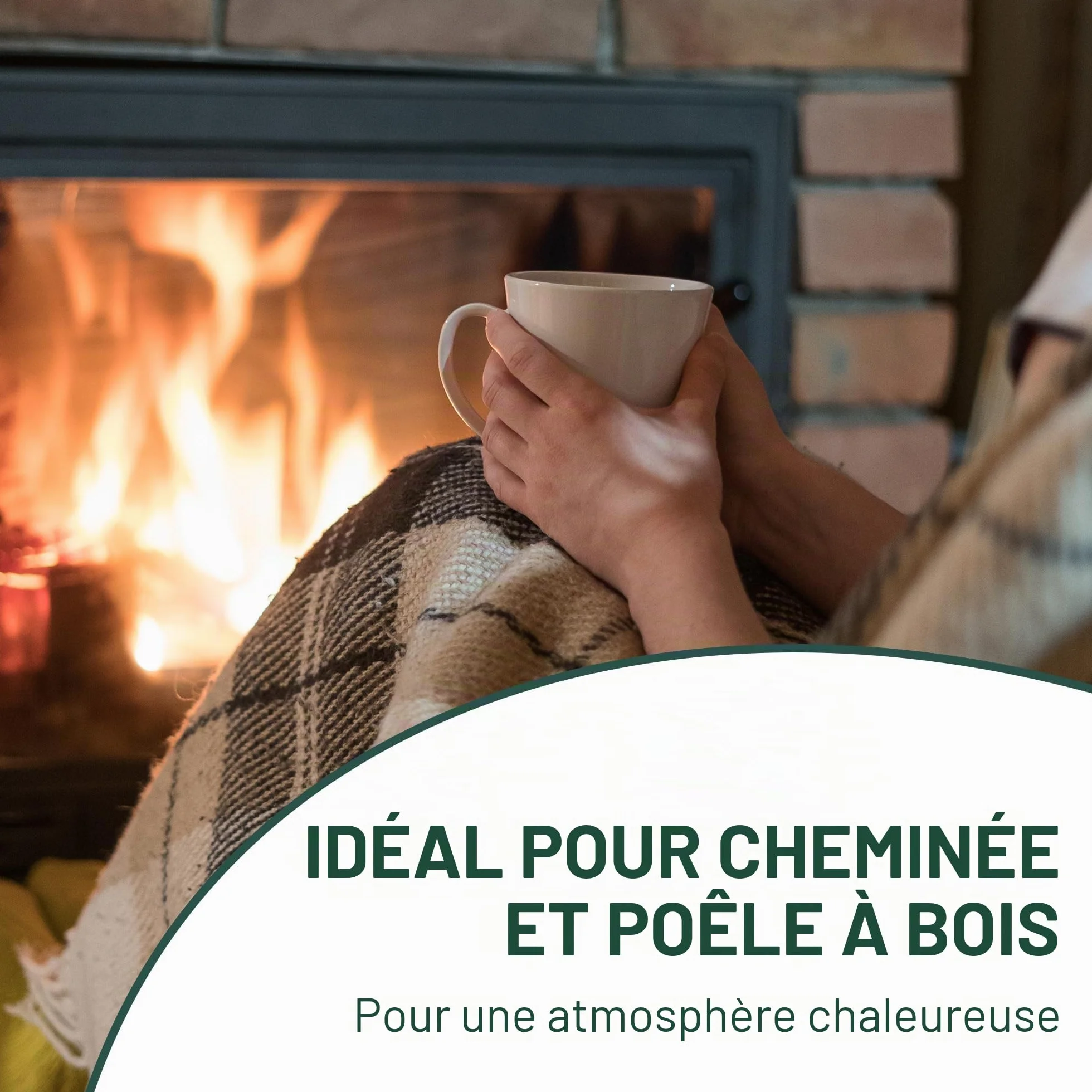 Blumixx Allume-feu en laine de bois 10 kg 1000 pièces écologique bois pur cire certifié FSC