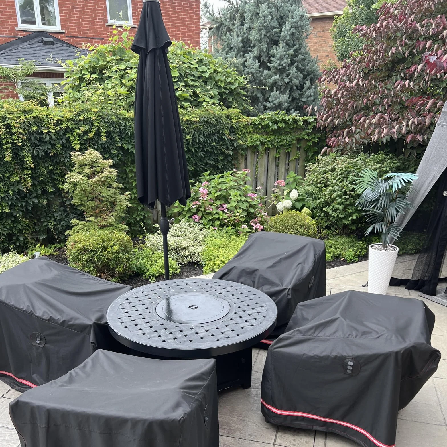 Turtle Life Housse de Chaise de Jardin Imperméable 79x94x76cm