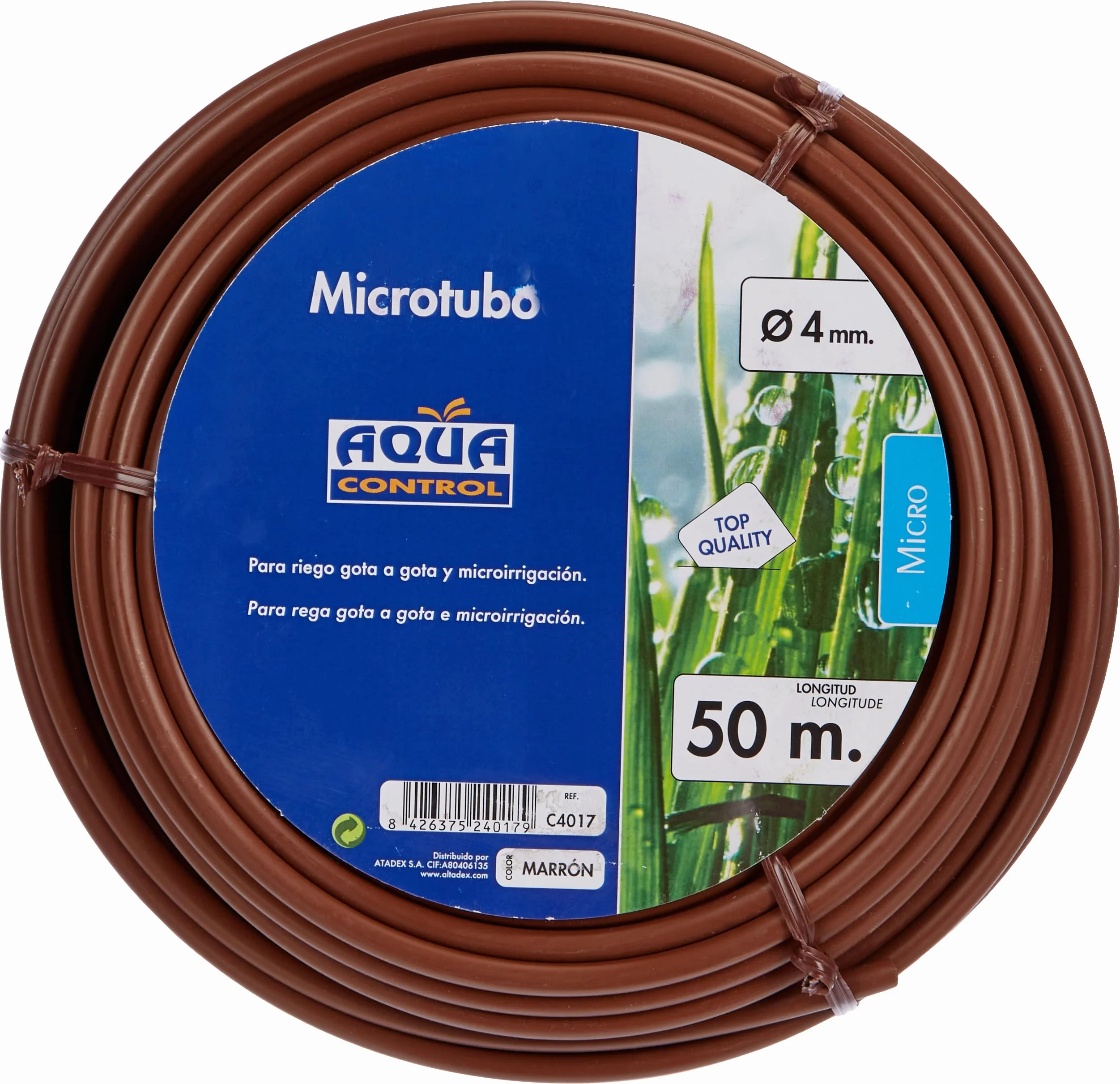 Aqua Control C4017 Rouleau micro tube 4 mm goutte-à-goutte Marron
