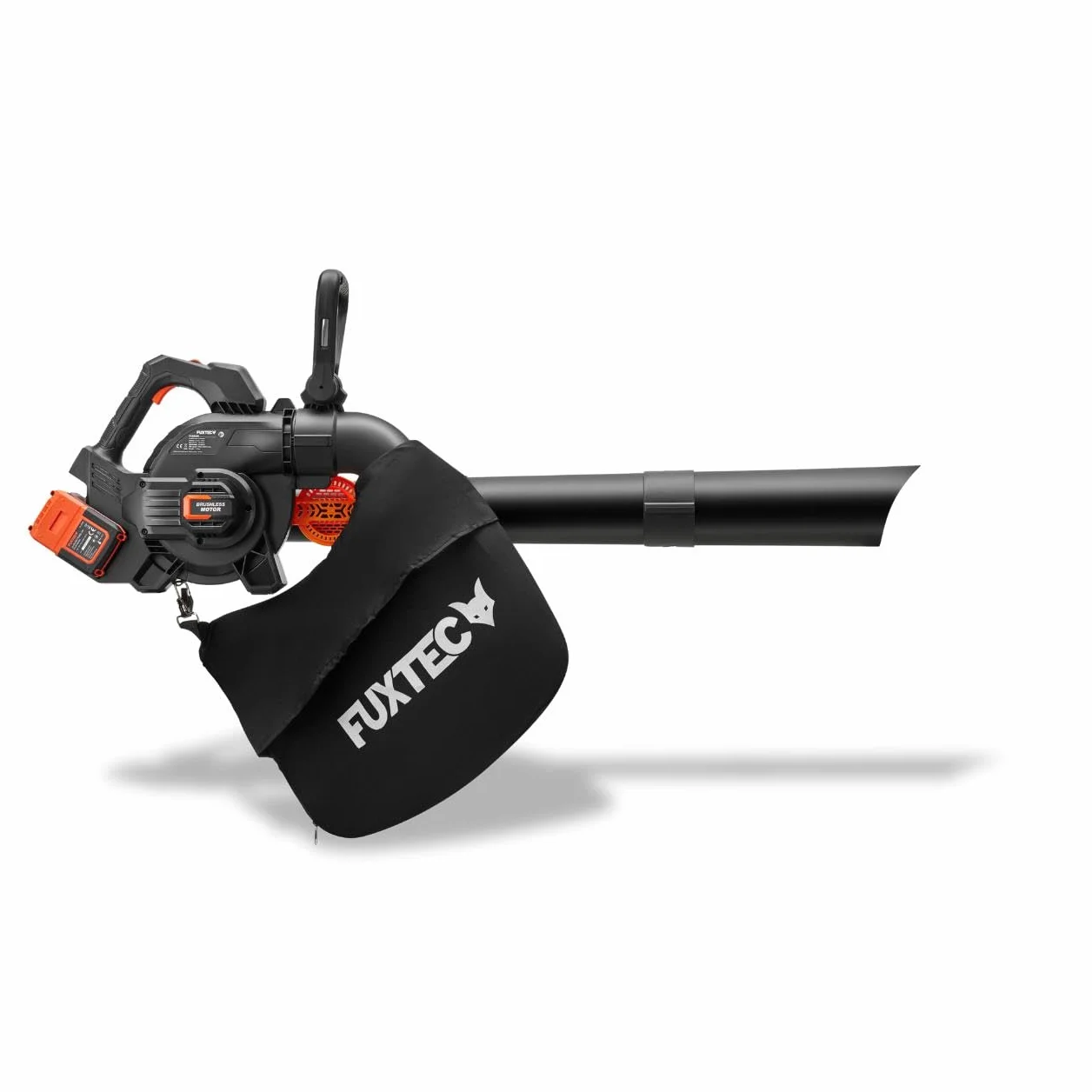 FUXTEC Souffleur aspirateur Batterie 40 V 2en1 FX-E2LBSSET avec 2 Batteries et Double Chargeur Sac de Collecte 685m³/h