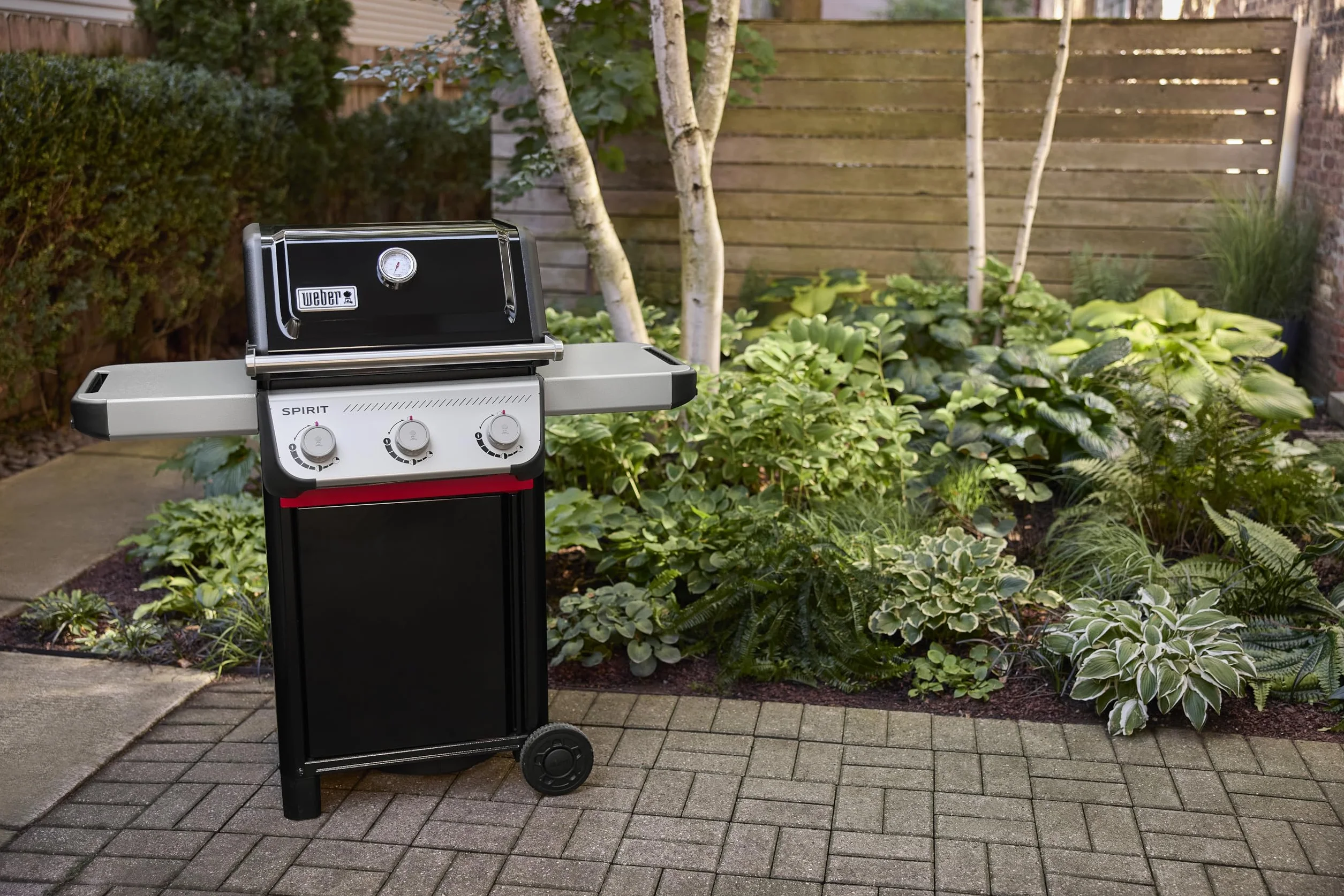 Weber Spirit E-310 barbecue à gaz 3 brûleurs 51 x 46 cm grille chaleur uniforme noir argent