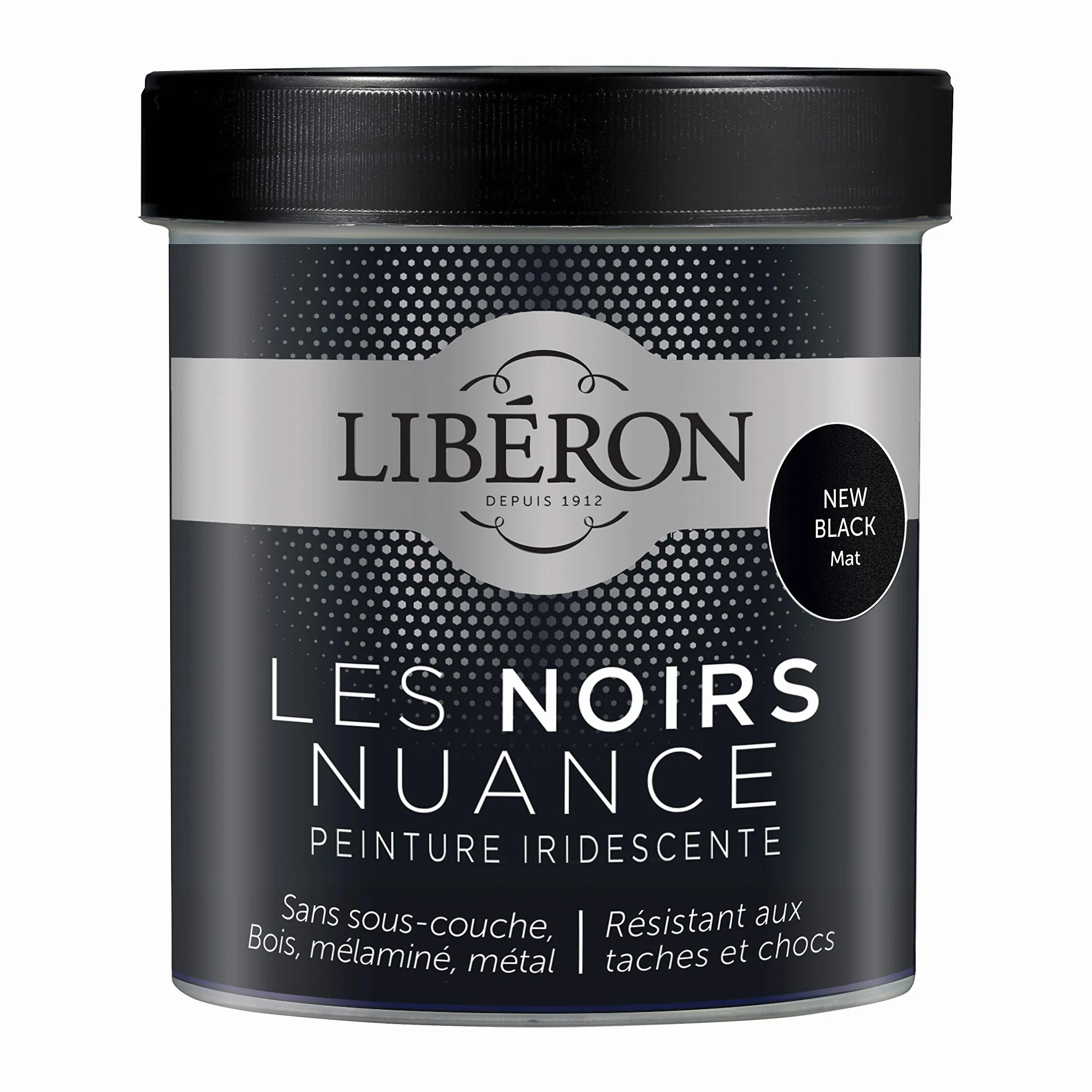 Libéron Peinture décorative Les noirs nuance, New black mat, 500ml