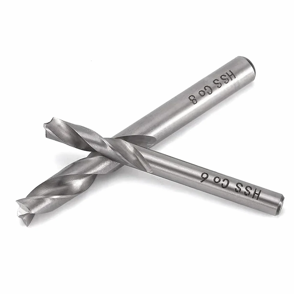 Mesee Lot de 2 Forets à Souder HSS Co M6&M8, Foret à Dépointer Acier Cobalt pour Carrosserie