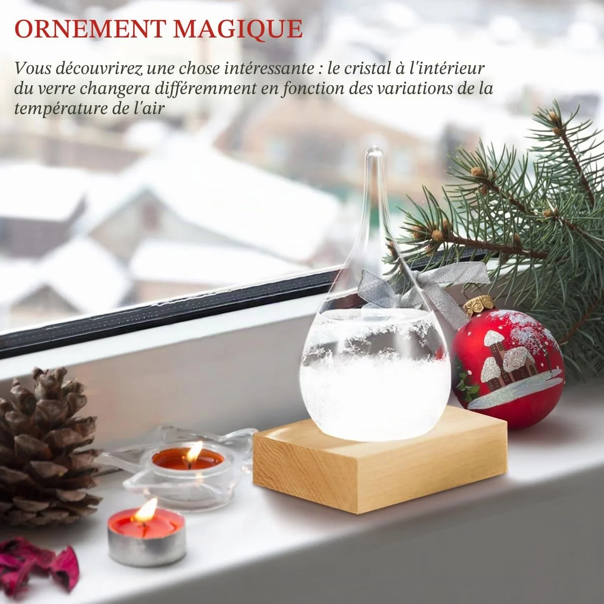 Storm Glass Verre tempête Stations météorologiques Prédicteur météo Style Nordique