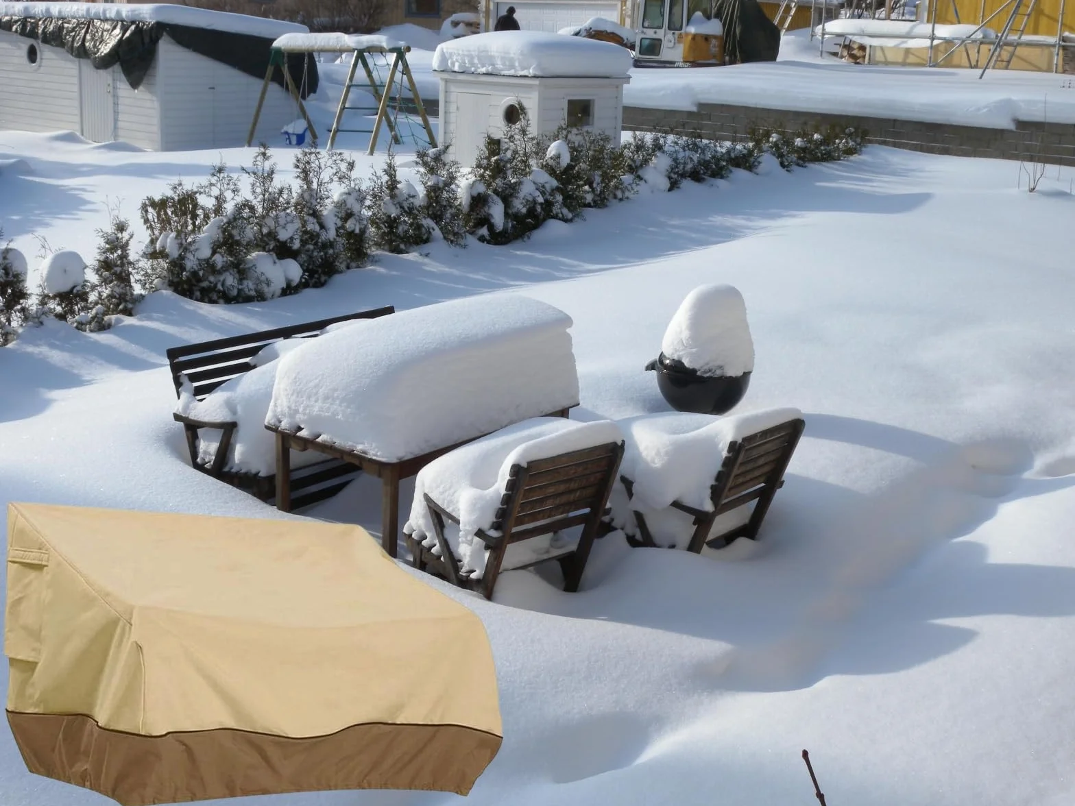 Housse Exterieur Impermeable Canapé Oxford 210D Protection Jardin 193x83x84cm