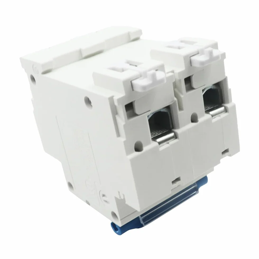 Disjoncteur photovoltaïque CC HSB6C-DC 2 pôles DC500 V 125 A Système connecté au réseau de cellules solaires Disjoncteur photovoltaïque Installation sur Rail DIN 35 mm