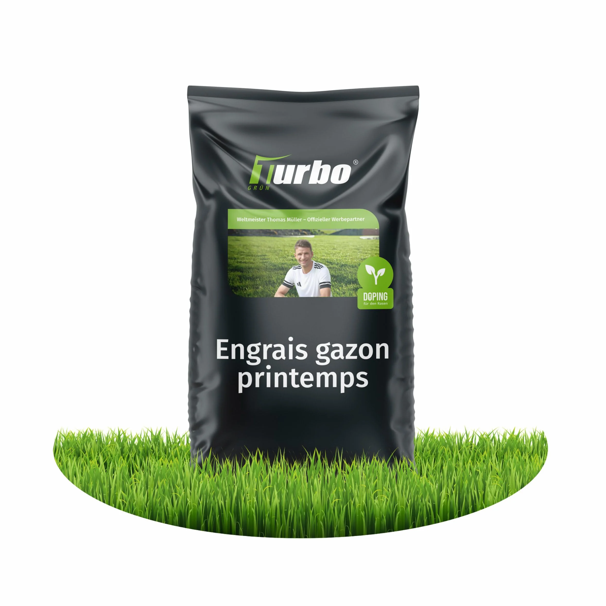 Turbogrün engrais gazon printemps 10 kg 500m² fertilisant pelouse saine réduit mousse été adapté épandeurs