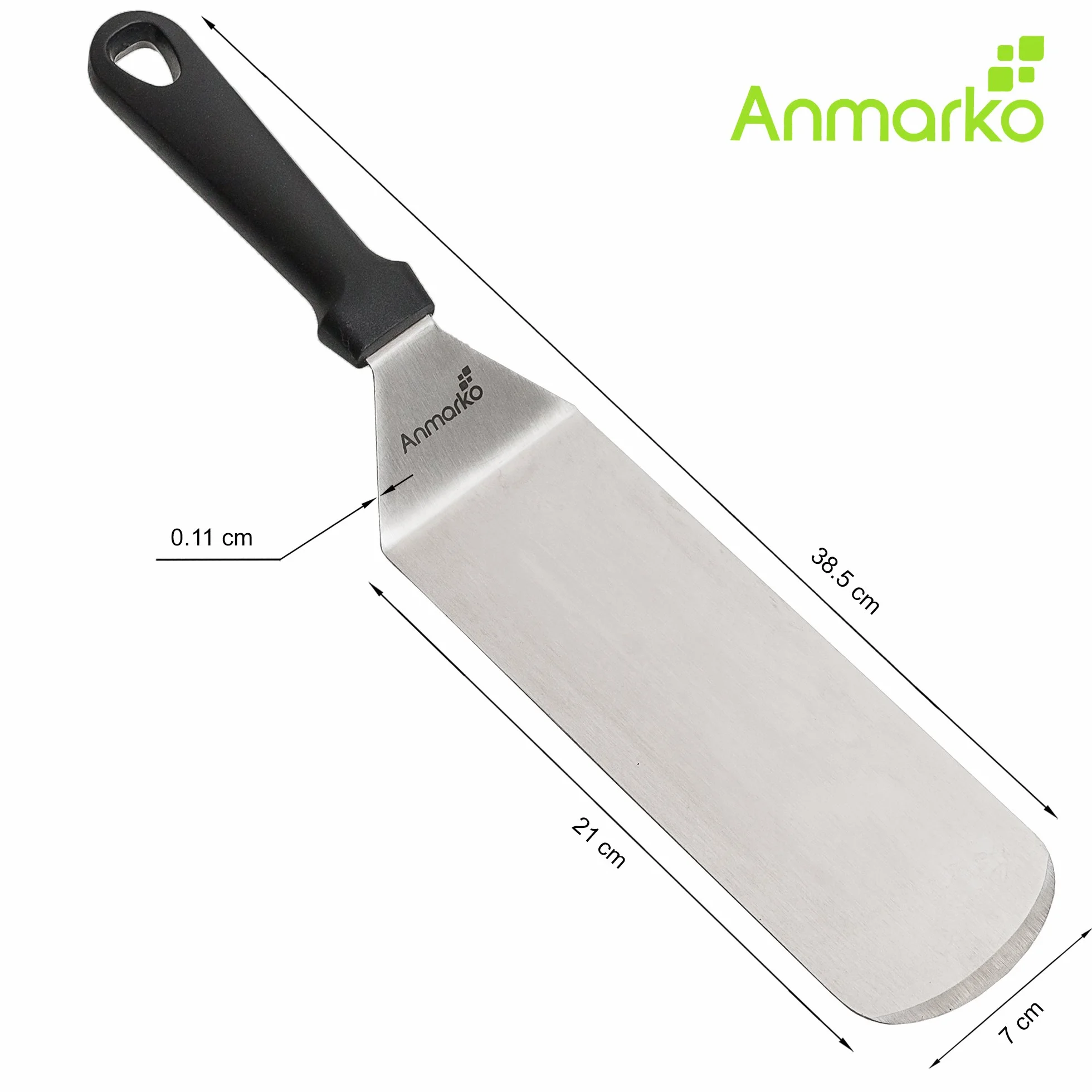 Ensemble de spatules en acier inoxydable pour barbecue - Spatule pour hamburger et rôti
