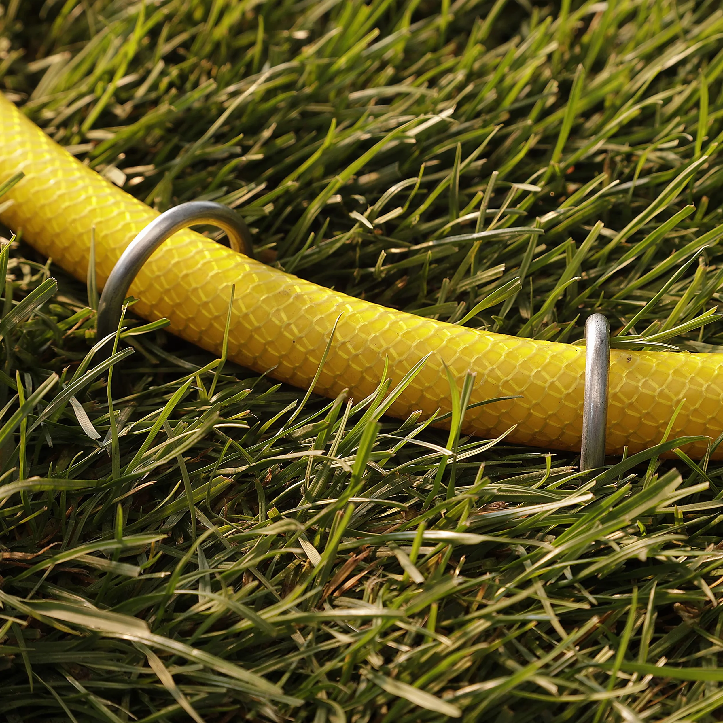 GardenMate Lot de 50 Piquets de Fixation en Acier galvanisé H200mm L25mm Ø3,8mm tête Ronde