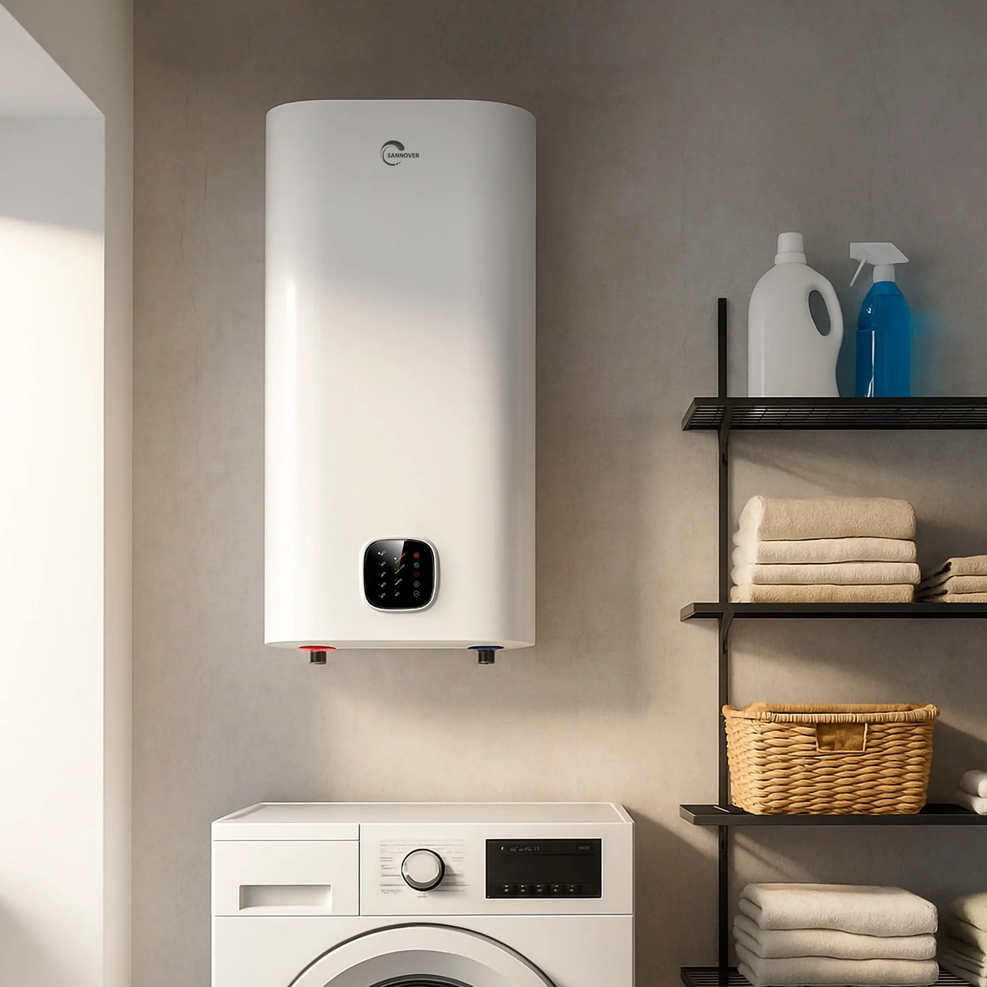 Chauffe Eau Electrique Plat Mural Multipositions 50 Litres Sannover