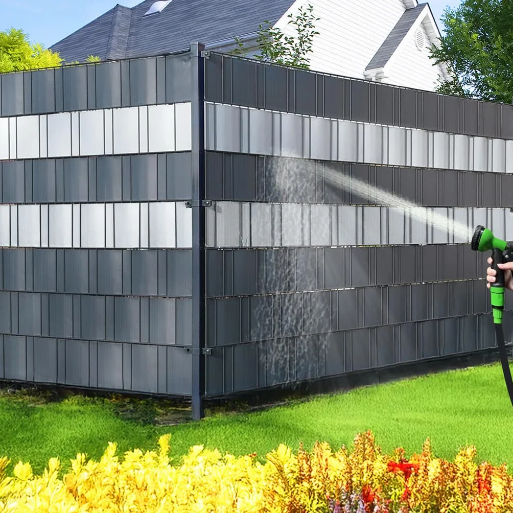 Brise Vue Occultant Clôture PVC 450 g/m² 19 cm x 70 m Anthracite